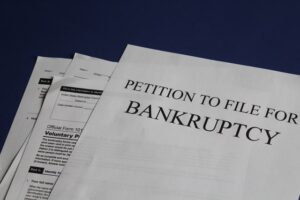 Bankruptcy papers.