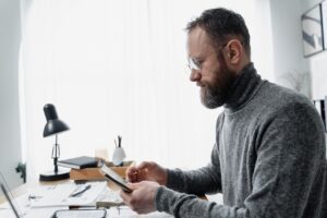 Man at deskN